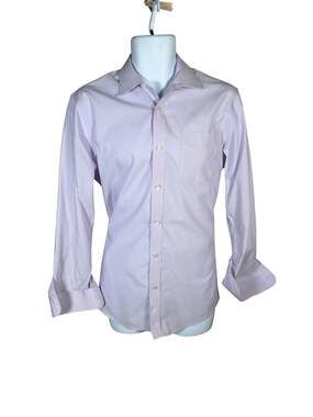 Amazon Essentials Men's Slim Fit Long Sleeve Solid Light Purple  Dress Shirt